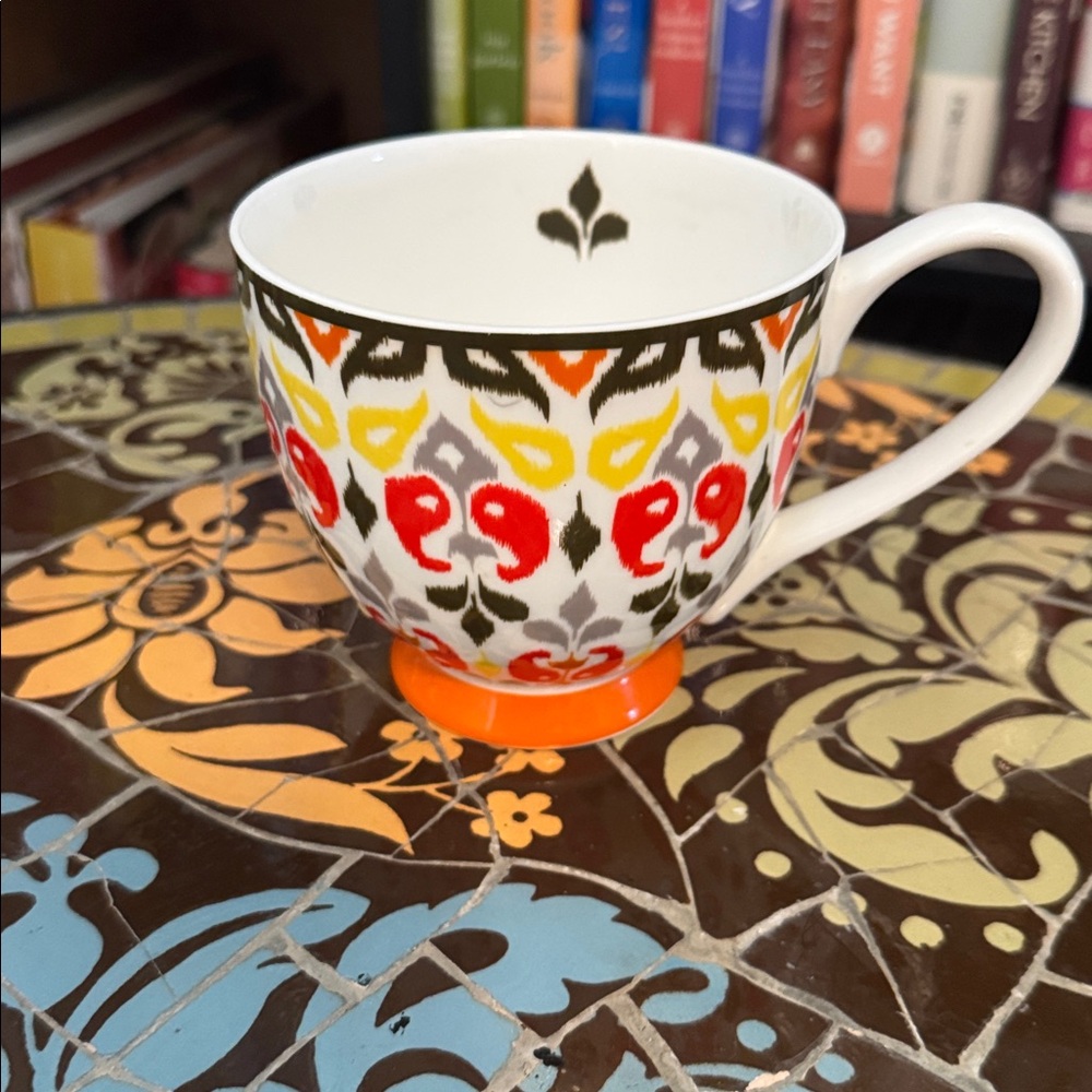 PORTOBELLO BY INSPIRE Colorful Patterned BONE CHINA Cup